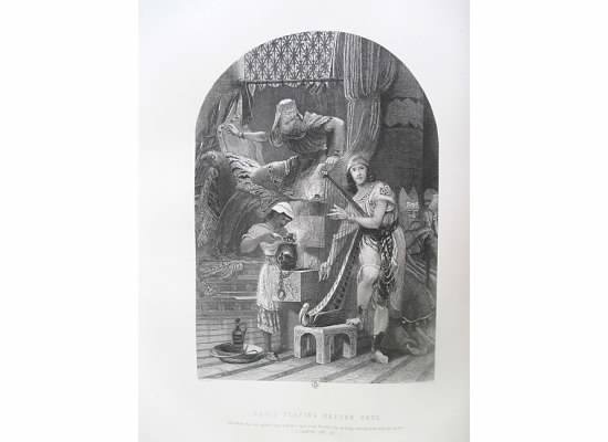 7 David playing before Saul